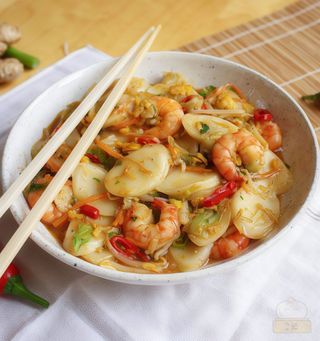 167-Gnocchi di riso con gamberi