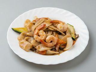 Gnocchi di riso con gamberi 