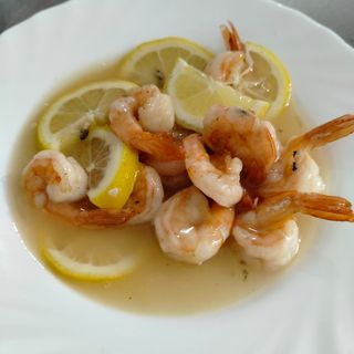 Gamberi con limone