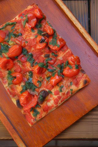 Pizza marinara in teglia