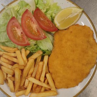 Piatto cotoletta e patate