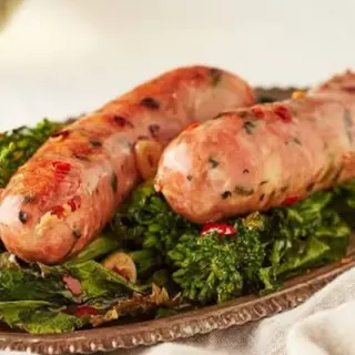 Porzione con 2 Salsicce e friarielli + pane