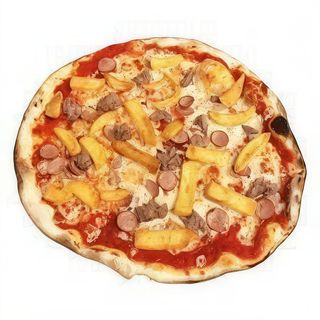 Wurstel, salamino e patatine