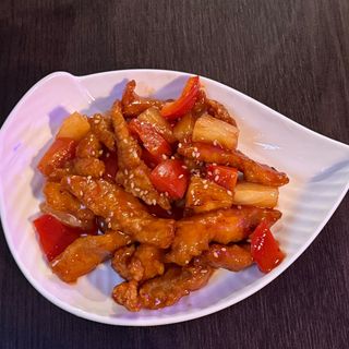 pollo fritto in salsa agrodolce 