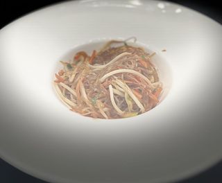Spaghetti di soia con verdure
