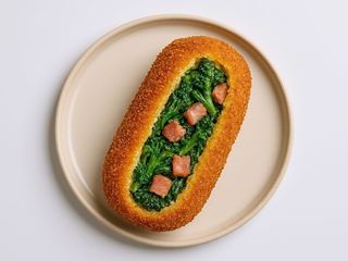 Crocchettone ripieno broccoli e bacon