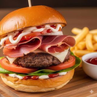 Hamburger e patatine