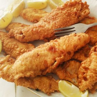 box grande di merluzzo fritto