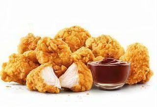 Birbe di pollo e patatine