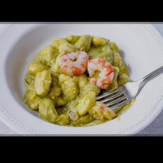 Gnocchi zucchine e gamberetti