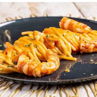 Spaghetti com gamberoni