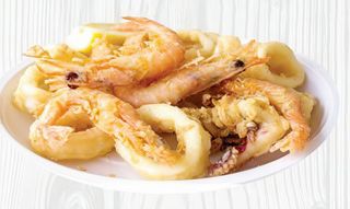 Frittura di calamari e gamberi