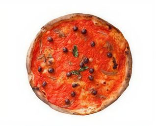 Pizza marinara con aglio