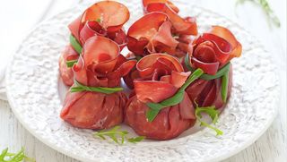 Bresaola con stracciatella