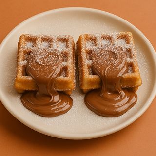 4 waffle nutella 