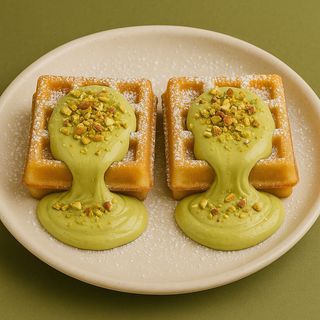 4 waffle pistacchio