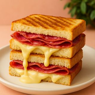 toast salame e formaggio 