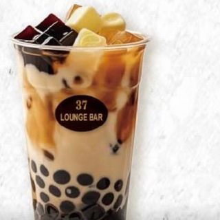Milk tea con tapioca budino fagioli rossi