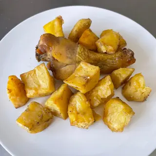 Coscia di pollo con patate