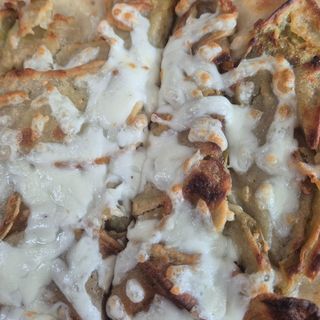 4 tranci  di mozzarella e parmigiana bianca