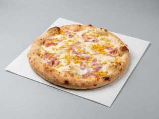 Bianca con mais, prosciutto cotto e panna