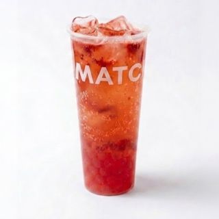 Sparkling strawberry soda