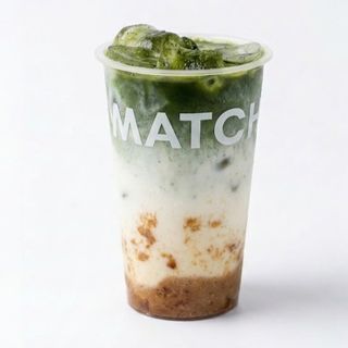 Biscoff matcha latte