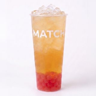 Sparkling peach soda