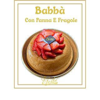 Babà Con Panna E Fragole 1Kg