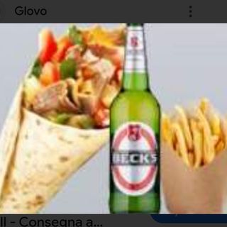 Menu arrotolato con bira 