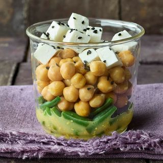 Ceci, fagiolini, senape & miele + feta