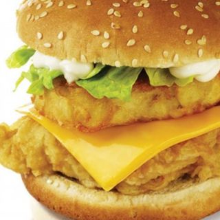 Chicken hash brown burger singolo