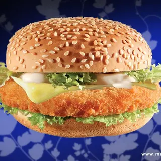 Chicken cheese burger menù