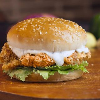 Chicken fillet burger menù