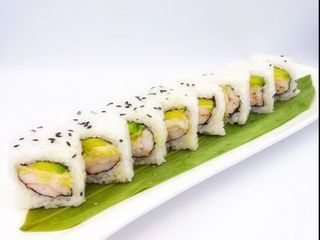 Uramaki gamberi cotti con avocado