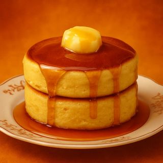 Burro montato & sciroppo d'acero