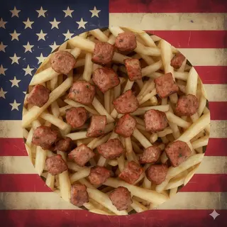 Patatine e salsiccia