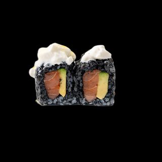 261. Black sake burrata roll