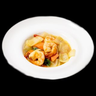 Gamberi al curry