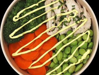 Bowl Riso Rosso con Pollo aromatizzato | 300 g