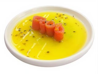 28. Carpaccio tuna passion fruit 4 pezzi