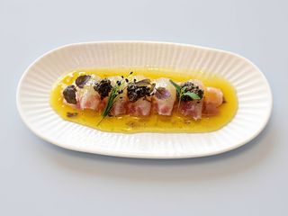 Carpaccio bianco con tartufo