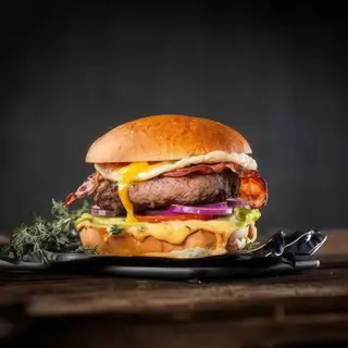 Panino con hamburger di scottona