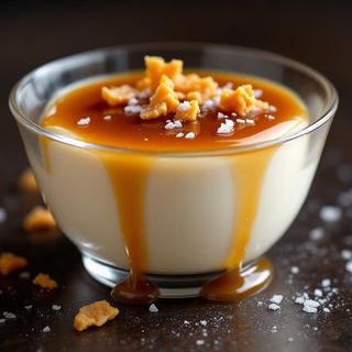 Panna cotta al caramello salato