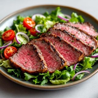 Tagliata di manzo con insalata mista