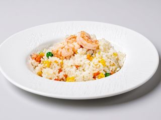 Riso con gamberi