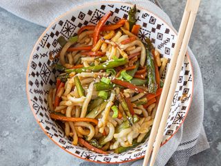 Udon con verdure