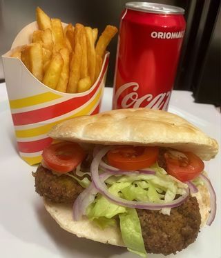 Menù panino falafel