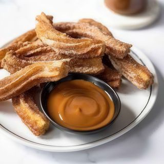 Churros con dulce de leche