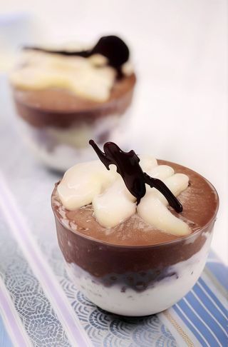 Monoporzione cioccolato e pere